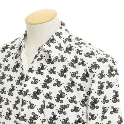 [Used] COMME des GARCONS HOMME DEUX 2022 Fall/Winter x Disney Switching Long Sleeve Shirt White x Black [Size S] [WHT] [S/S/A/W] [Condition Rank A] [Men&