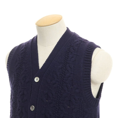 [Used] COMME des GARCONS HOMME DEUX 2022 Autumn/Winter Wool Knit Vest Navy [Size S] [NVY] [A/W] [Condition Rank A] [Men&