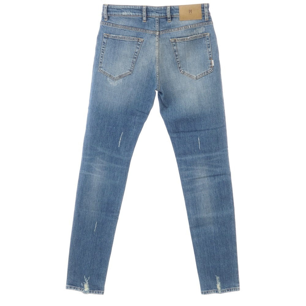 [New] PT TORINO DENIM SWING Distressed &amp;amp; Repaired Denim Pants Jeans Blue [Size 32] [BLU] [S/S/A/W] [Condition Rank N] [Men&