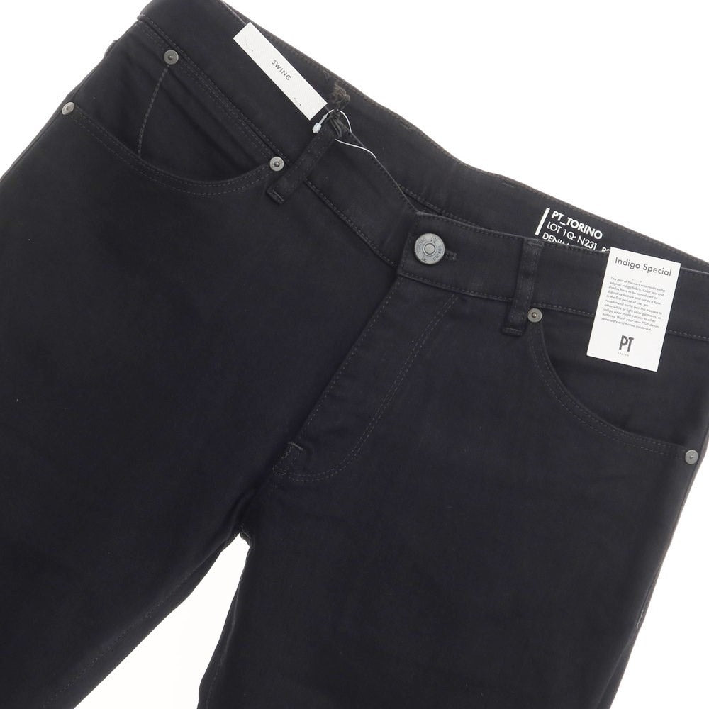 [New] PT TORINO DENIM SWING Stretch Denim Pants Jeans Black [Size 34] [BLK] [S/S/A/W] [Condition Rank N] [Men&
