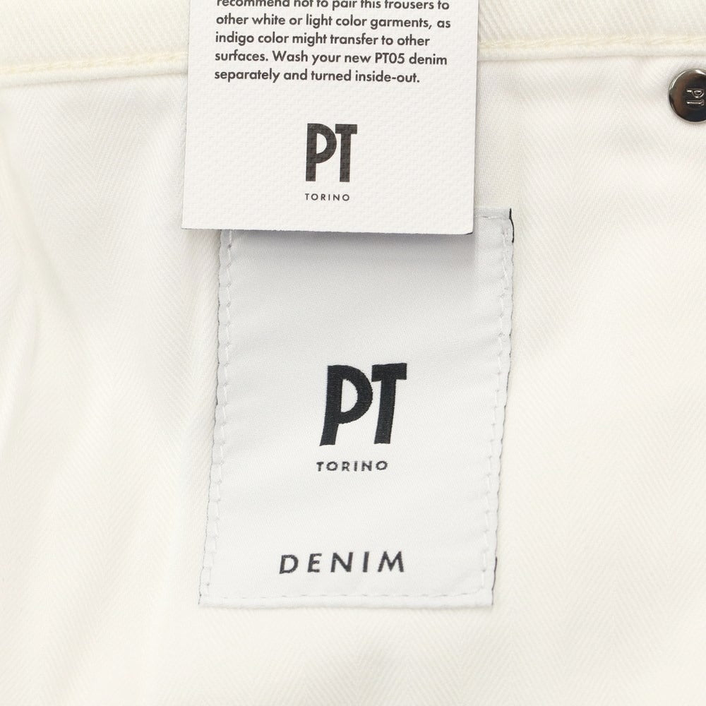 [New] PT TORINO DENIM ROCK Stretch Denim Pants Jeans White [Size 33] [WHT] [S/S/A/W] [Condition Rank N] [Men&