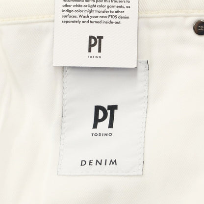 [New] PT TORINO DENIM ROCK Stretch Denim Pants Jeans White [Size 33] [WHT] [S/S/A/W] [Condition Rank N] [Men&