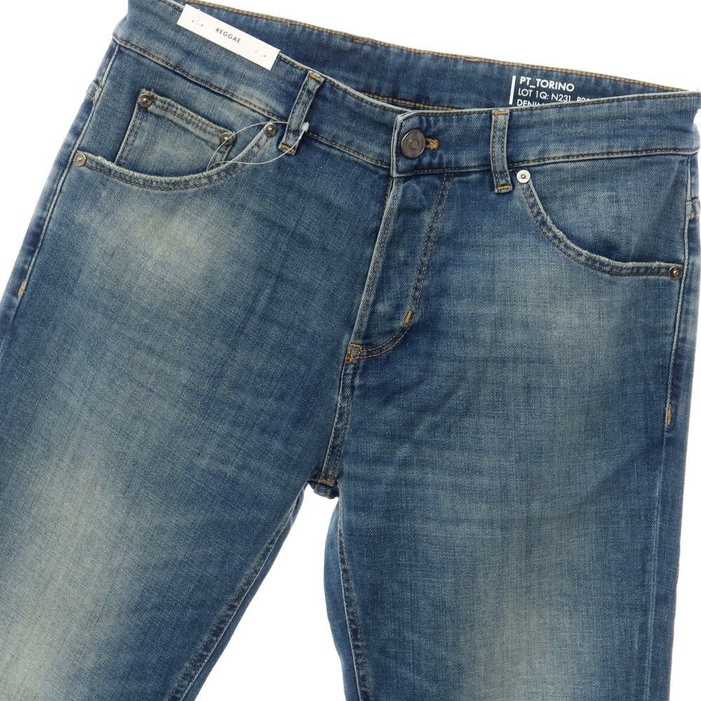 [New] PT TORINO DENIM REGGAE Cotton Cashmere Denim Pants Jeans Navy [Size 32] [NVY] [S/S/A/W] [Condition Rank N] [Men&