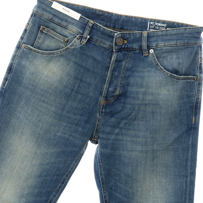 [New] PT TORINO DENIM REGGAE Cotton Cashmere Denim Pants Jeans Navy [Size 32] [NVY] [S/S/A/W] [Condition Rank N] [Men&