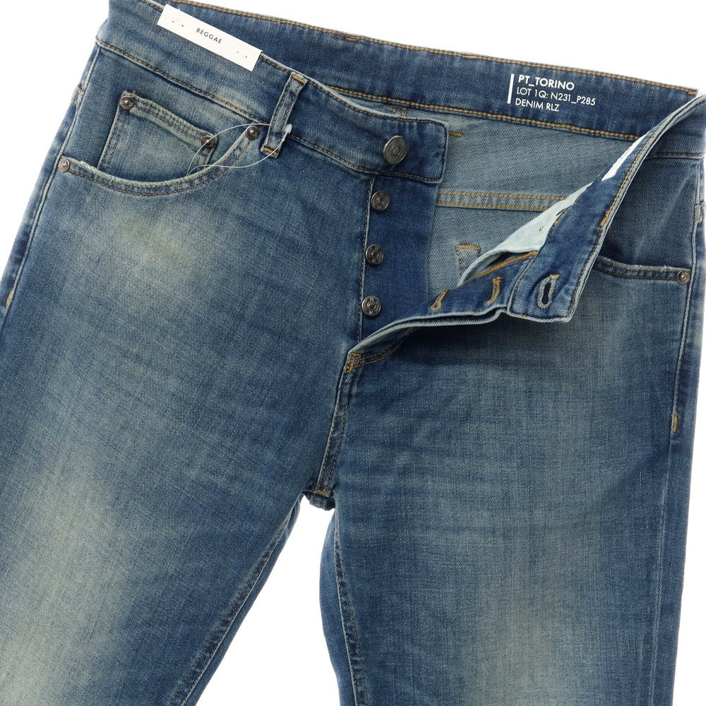 [New] PT TORINO DENIM REGGAE Cotton Cashmere Denim Pants Jeans Navy [Size 32] [NVY] [S/S/A/W] [Condition Rank N] [Men&