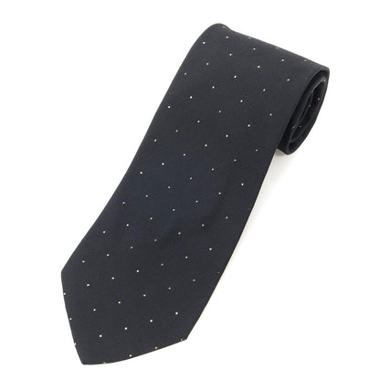 [Used] Brioni glitter dot 3-fold silk tie, black [BLK] [S/S/A/W] [Condition: D] [Men&