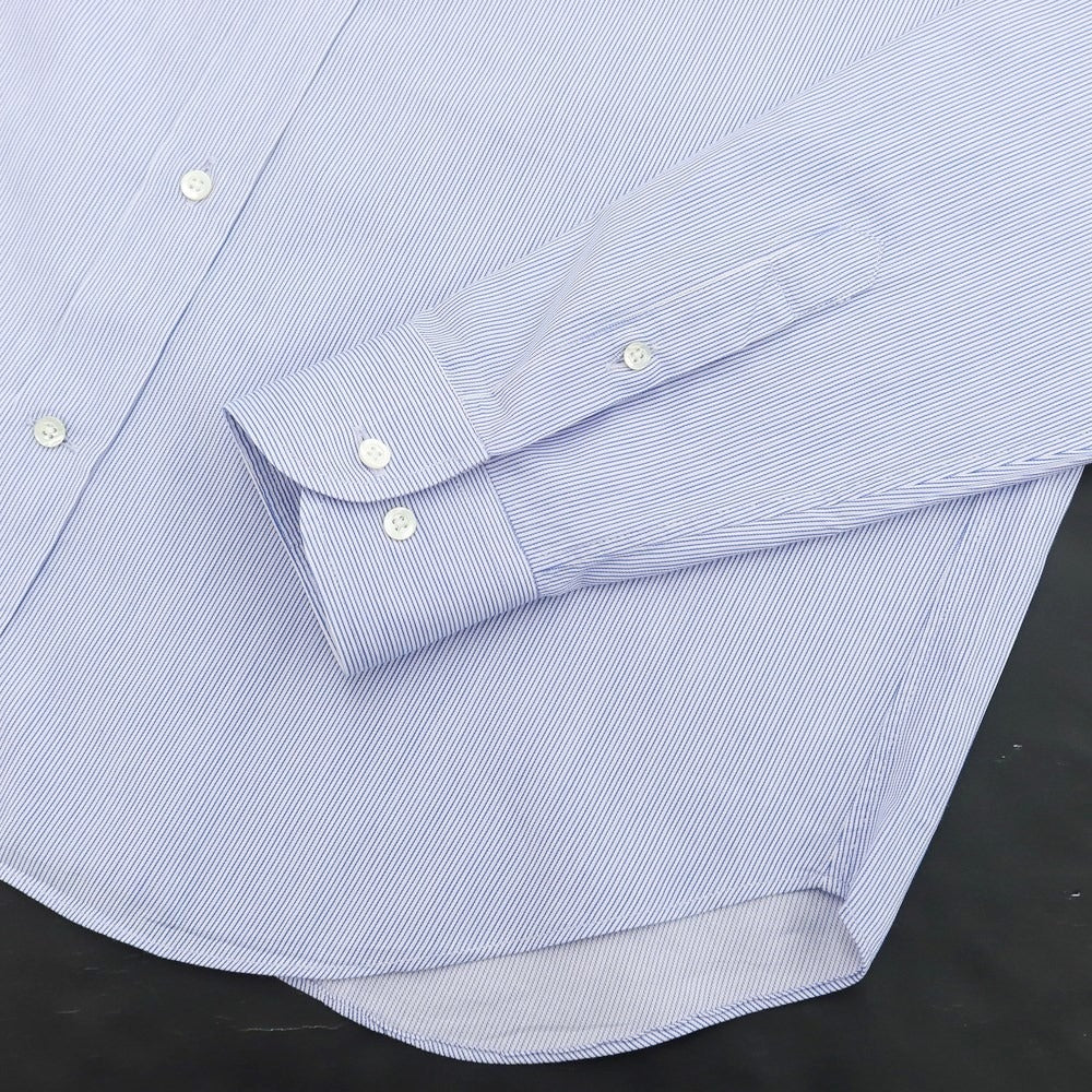 [Used] Emporio Armani EMPORIO ARMANI Cotton Striped Semi-Wide Collar Dress Shirt Blue x Light Gray [Size 41] [BLU] [S/S/A/W] [Condition Rank B] ​​[Men&