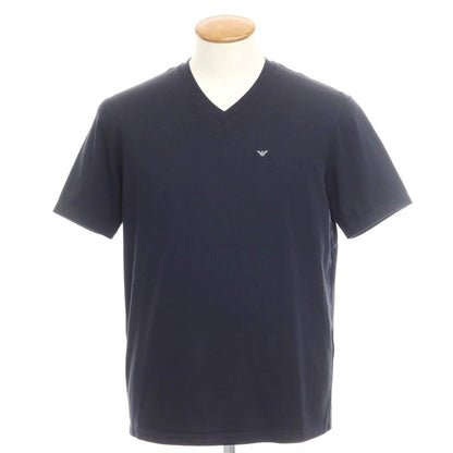 【中古】エンポリオ アルマーニ EMPORIO ARMANI ストレッチコットン Vネック 半袖Ｔシャツ ブラック【サイズM】【BLK】【S/S】【状態ランクB】【メンズ】【769369】