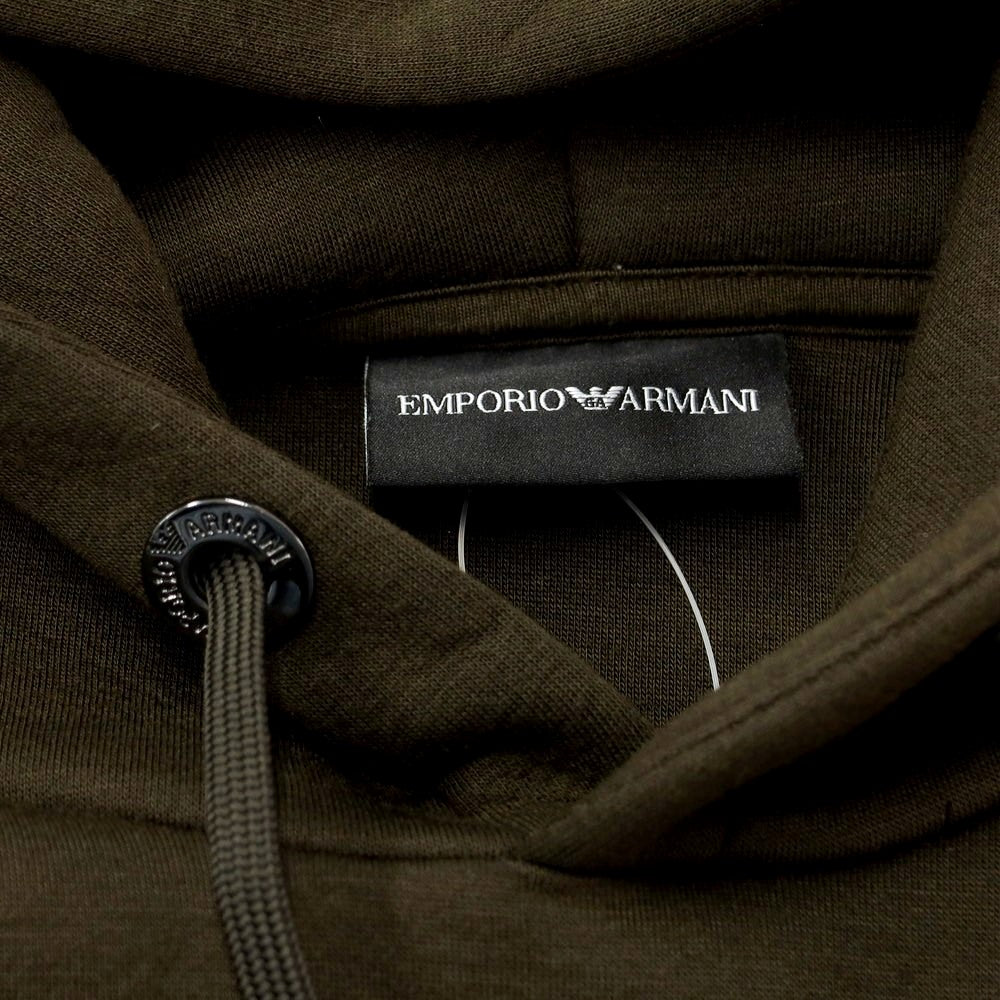 [Used] EMPORIO ARMANI Bonded Rayon Pullover Hoodie Olive [Size S] [GRN] [A/W] [Condition Rank B] ​​[Men&