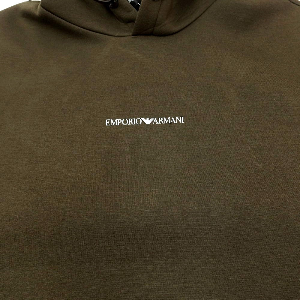 [Used] EMPORIO ARMANI Bonded Rayon Pullover Hoodie Olive [Size S] [GRN] [A/W] [Condition Rank B] ​​[Men&