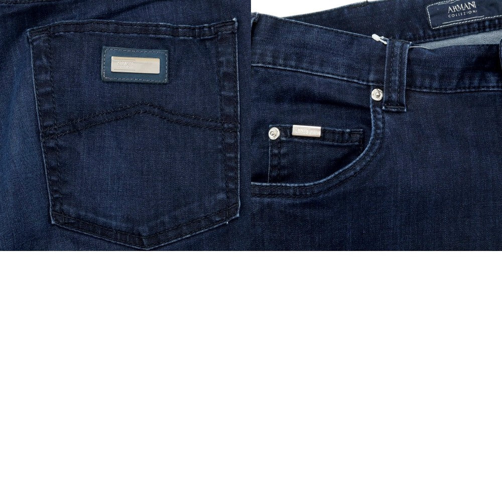 [Used] Armani Collezioni Stretch Denim Pants Jeans Navy [Size 31] [NVY] [S/S] [Condition Rank C] [Men&