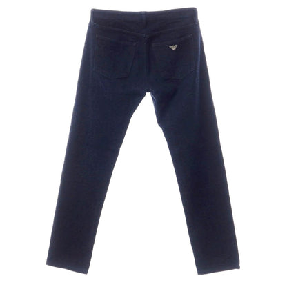 【中古】エンポリオ アルマーニ EMPORIO ARMANI ジャカードロゴ デニムパンツ ジーンズ ネイビー【サイズ32】【NVY】【S/S/A/W】【状態ランクB】【メンズ】【769280】