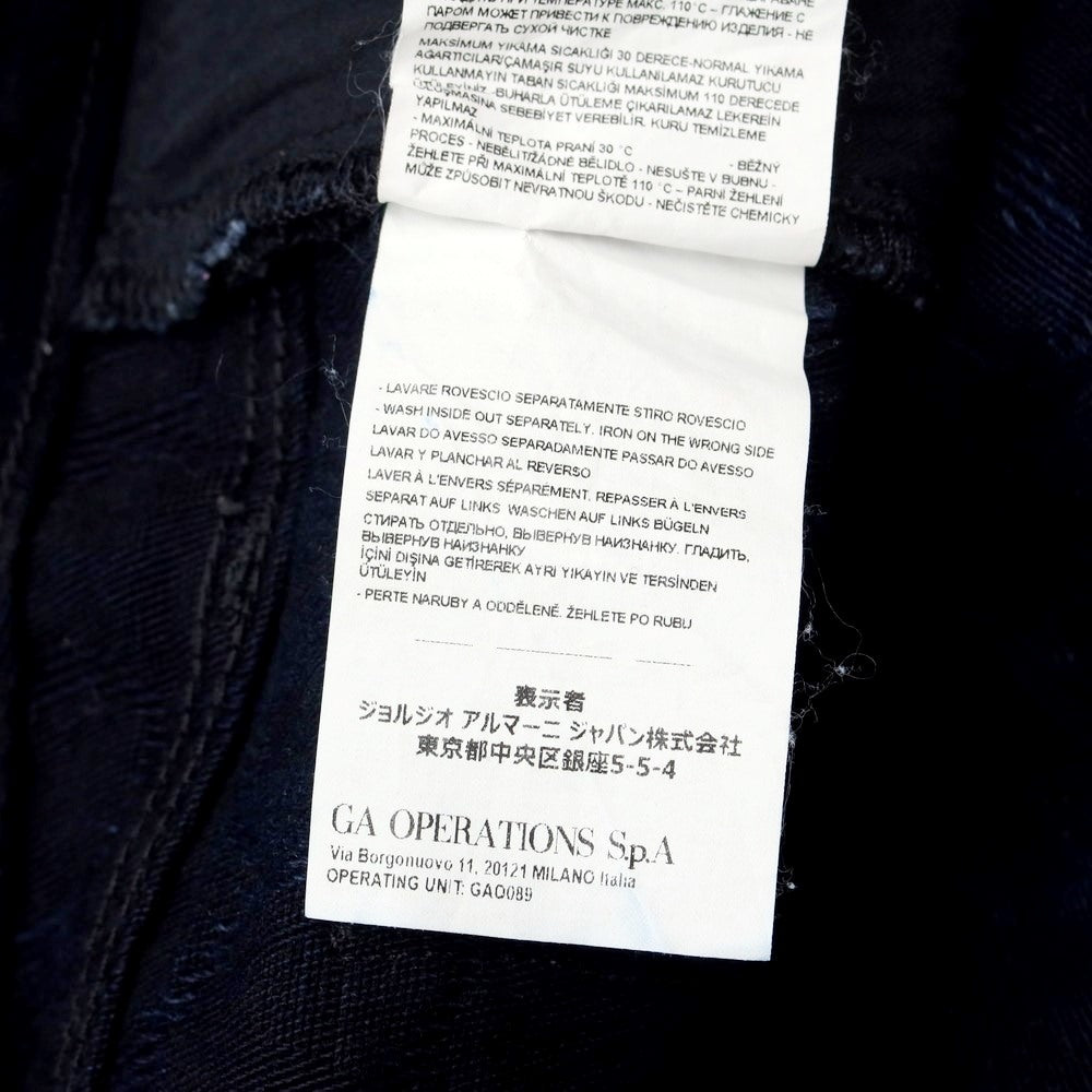 【中古】エンポリオ アルマーニ EMPORIO ARMANI ジャカードロゴ デニムパンツ ジーンズ ネイビー【サイズ32】【NVY】【S/S/A/W】【状態ランクB】【メンズ】【769280】