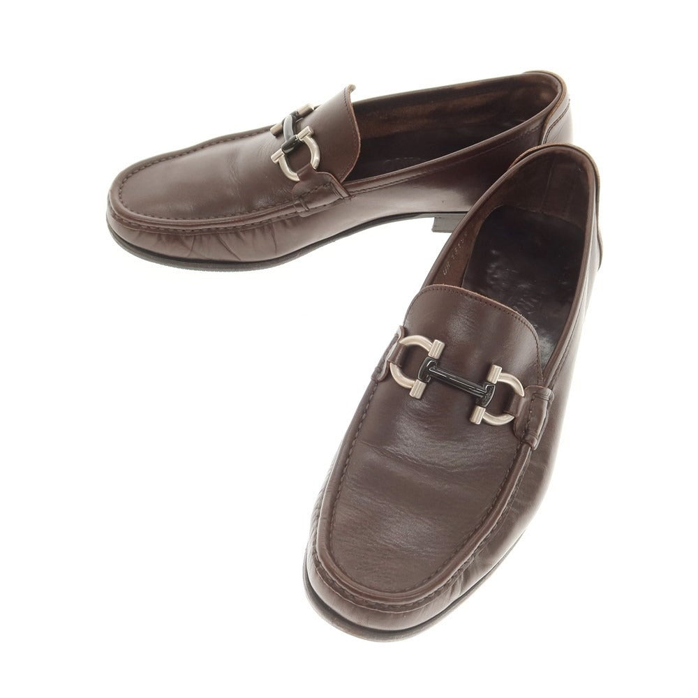 [Used] Salvatore Ferragamo Leather Bit Loafers Brown [Size 7] [BRW] [S/S/A/W] [Condition Rank C] [Men&