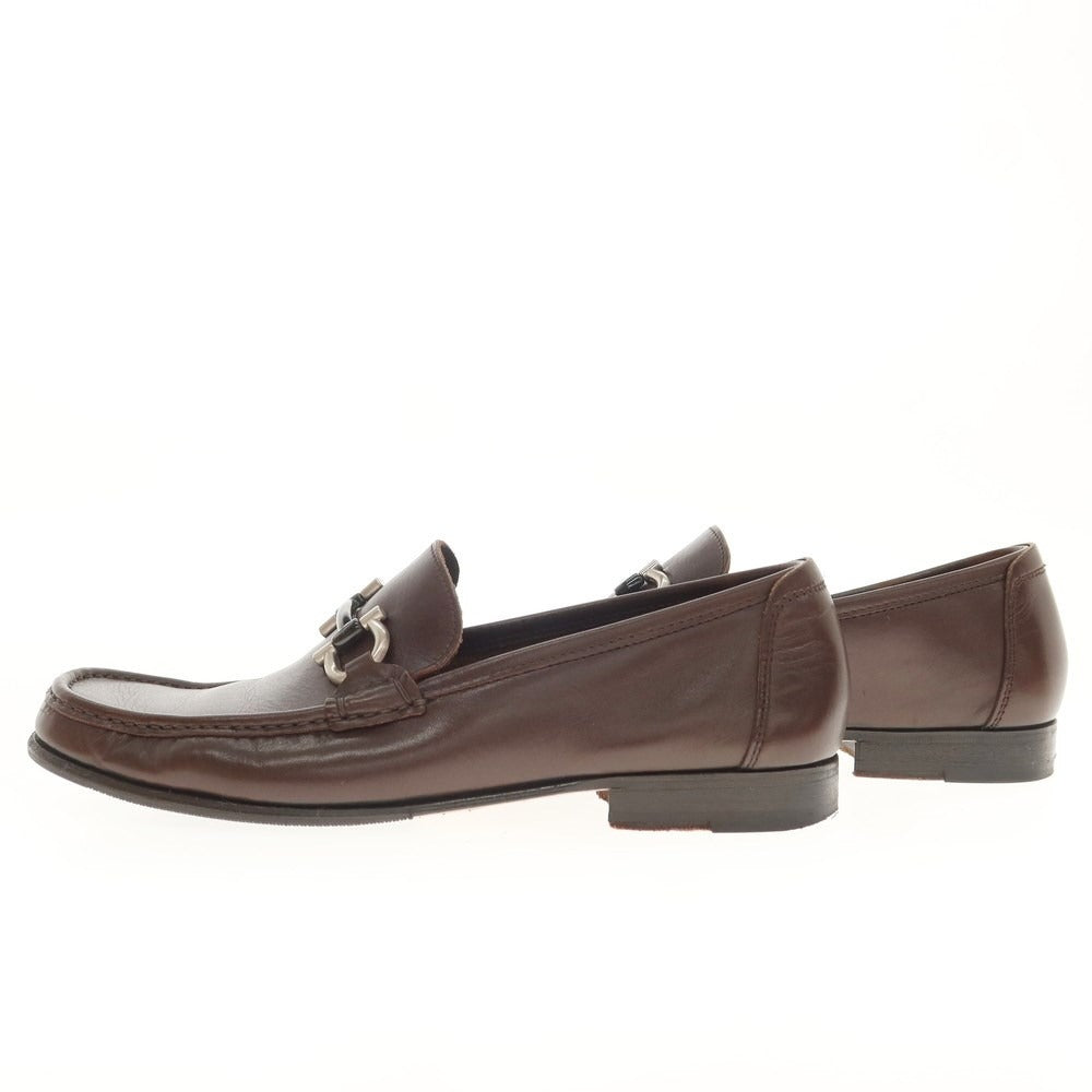 [Used] Salvatore Ferragamo Leather Bit Loafers Brown [Size 7] [BRW] [S/S/A/W] [Condition Rank C] [Men&