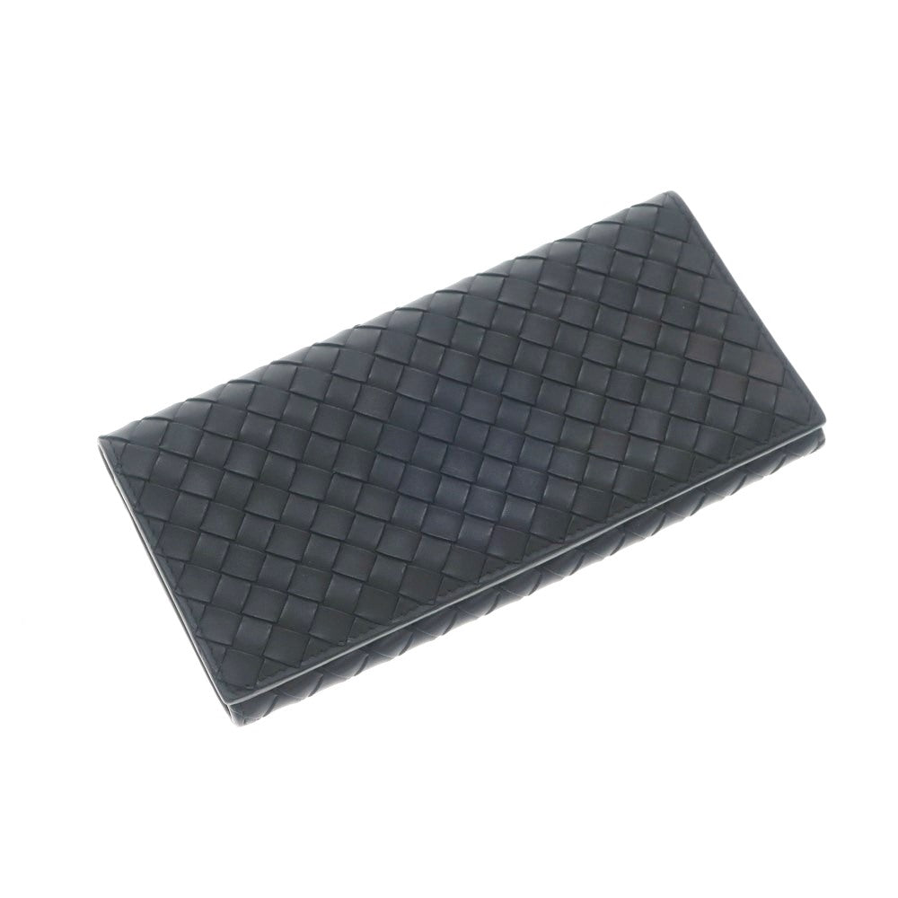 [Used] Bottega Veneta Intrecciato Leather Long Wallet Black [BLK] [S/S/A/W] [Condition Rank B] ​​[Men&