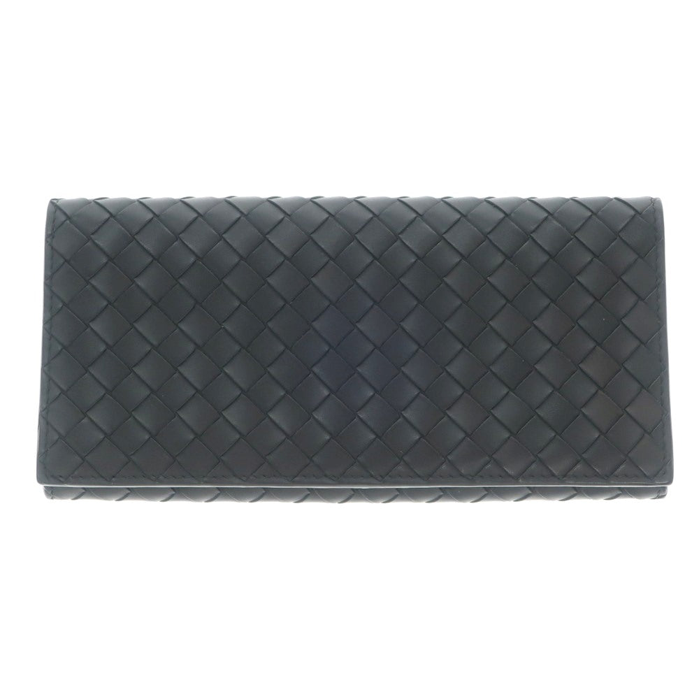 [Used] Bottega Veneta Intrecciato Leather Long Wallet Black [BLK] [S/S/A/W] [Condition Rank B] ​​[Men&