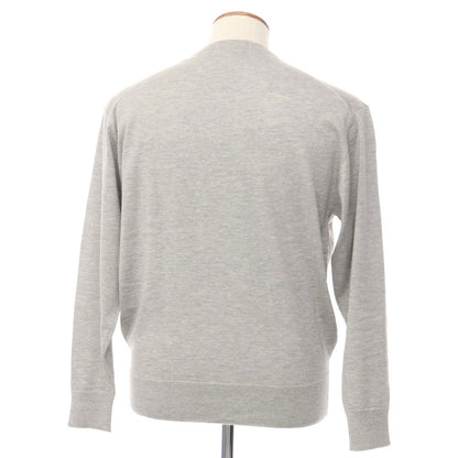 [Used] [Unused] Aquascutum High Gauge Cotton Cashmere V-neck Knit Gray [Size L] [GRY] [A/W] [Condition Rank S] [Men&