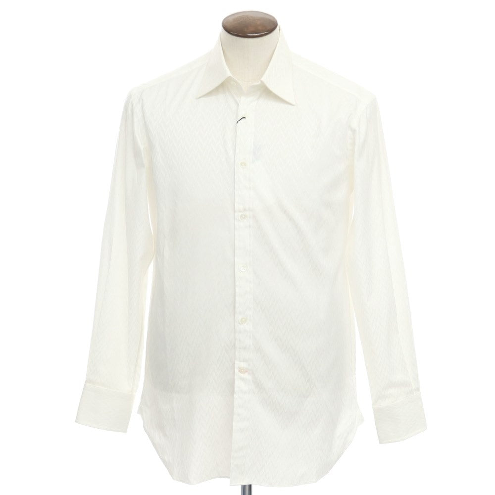 [Used] Kent &amp;amp; Curwen Cotton Herringbone Regular Collar Dress Shirt Off White [Size 41] [WHT] [S/S/A/W] [Condition Rank B] ​​[Men&