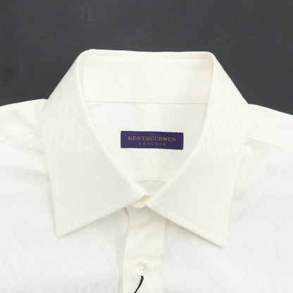 [Used] Kent &amp;amp; Curwen Cotton Herringbone Regular Collar Dress Shirt Off White [Size 41] [WHT] [S/S/A/W] [Condition Rank B] ​​[Men&