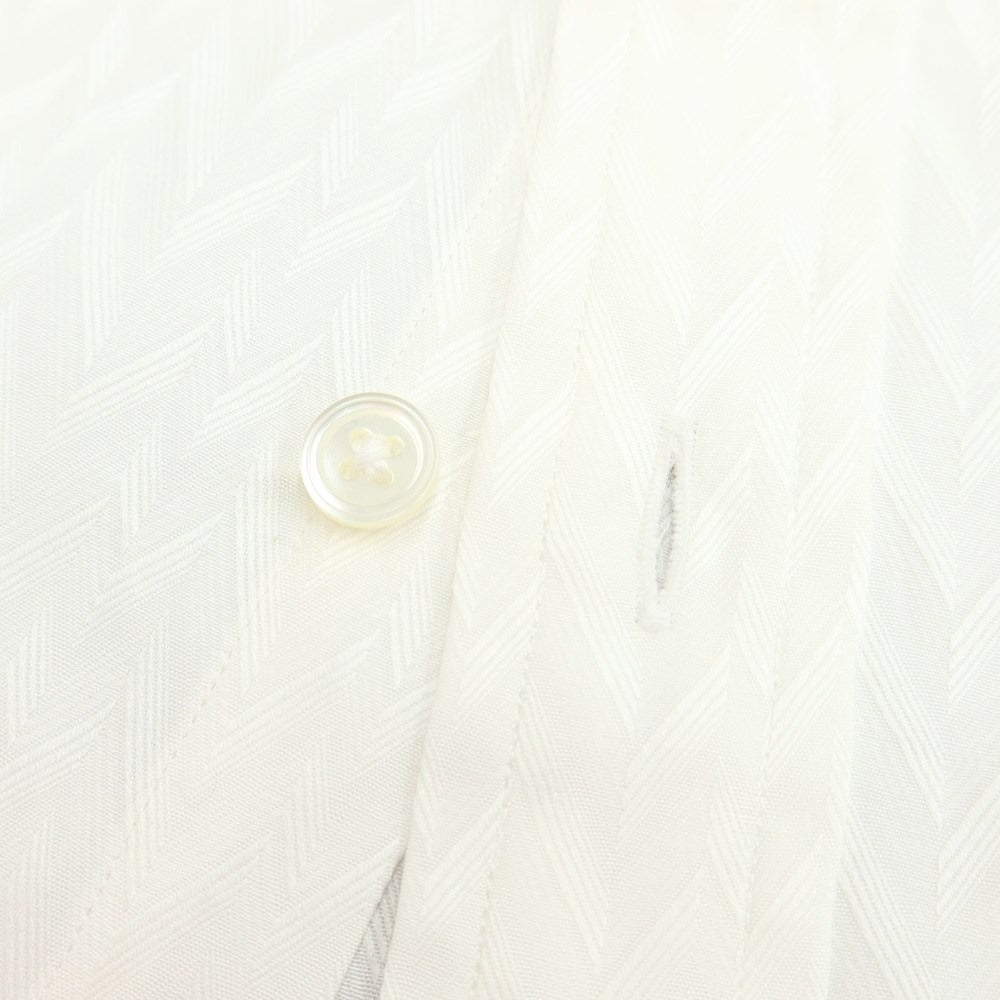 [Used] Kent &amp;amp; Curwen Cotton Herringbone Regular Collar Dress Shirt Off White [Size 41] [WHT] [S/S/A/W] [Condition Rank B] ​​[Men&