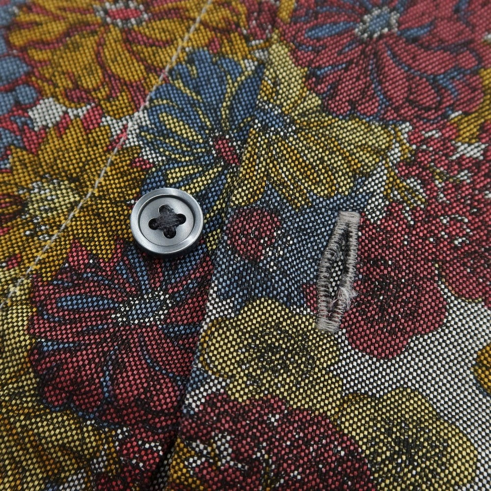[Used] INTERMEZZO Cotton Floral Casual Shirt Navy x Bordeaux [Size L] [NVY] [S/S/A/W] [Condition Rank A] [Men&