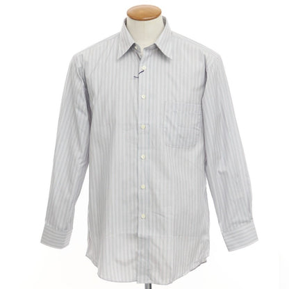[Used] [Unused] Aquascutum Striped Dress Shirt Grayish Navy x Pink [Size 40-82] [GRY] [S/S/A/W] [Condition Rank S] [Men&