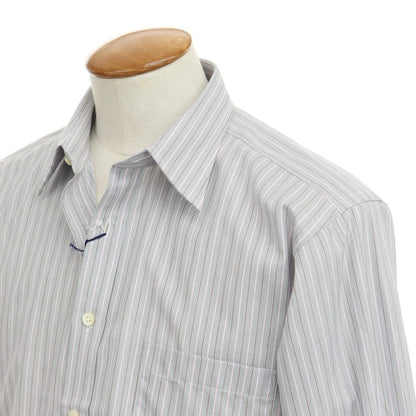 [Used] [Unused] Aquascutum Striped Dress Shirt Grayish Navy x Pink [Size 40-82] [GRY] [S/S/A/W] [Condition Rank S] [Men&