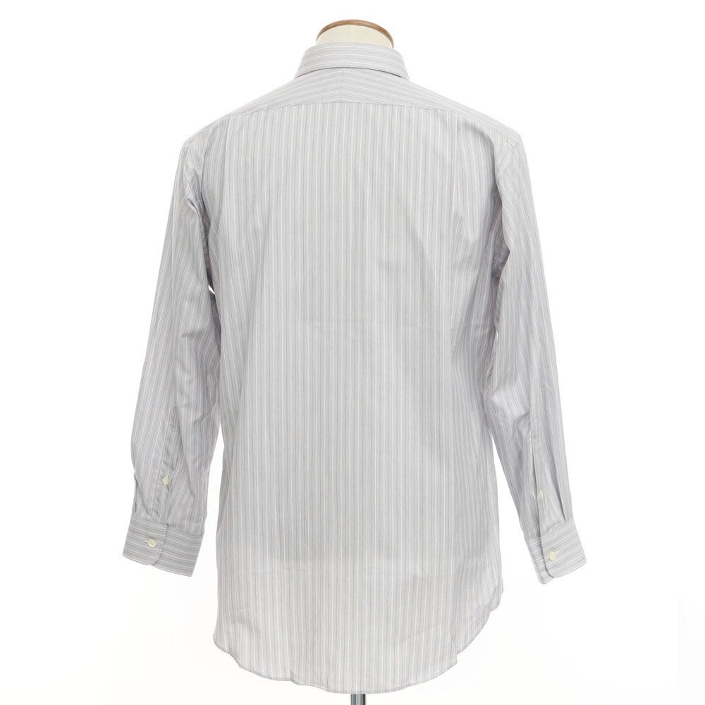 [Used] [Unused] Aquascutum Striped Dress Shirt Grayish Navy x Pink [Size 40-82] [GRY] [S/S/A/W] [Condition Rank S] [Men&