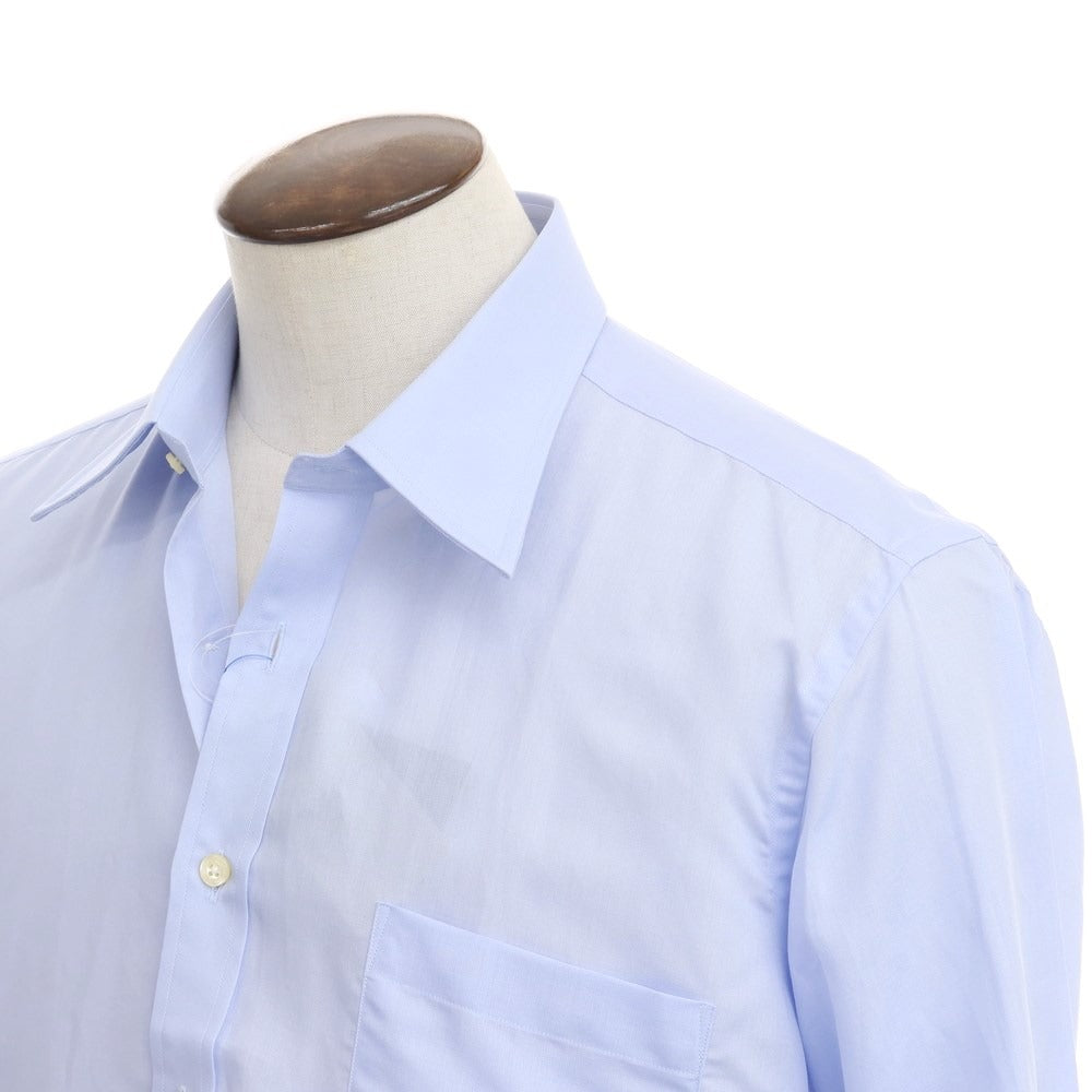 [Used] [Unused] Aquascutum Cotton Linen Dress Shirt Light Blue [Size 42-80] [BLU] [S/S] [Condition Rank S] [Men&