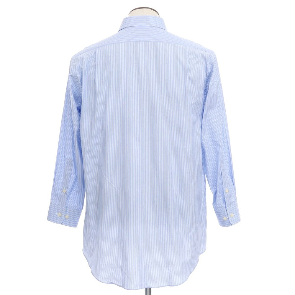 [Used] [Unused] Aquascutum Striped Dress Shirt Light Blue x Black [Size 42-80] [BLU] [S/S/A/W] [Condition Rank S] [Men&
