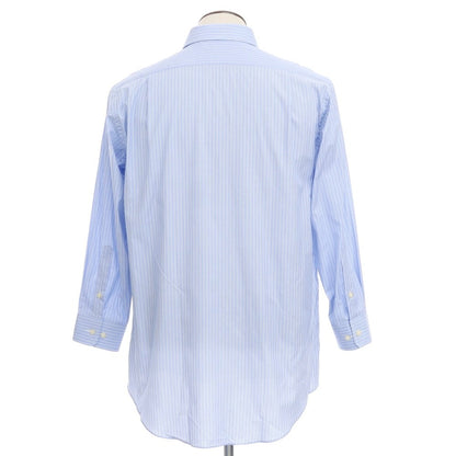 [Used] [Unused] Aquascutum Striped Dress Shirt Light Blue x Black [Size 42-80] [BLU] [S/S/A/W] [Condition Rank S] [Men&