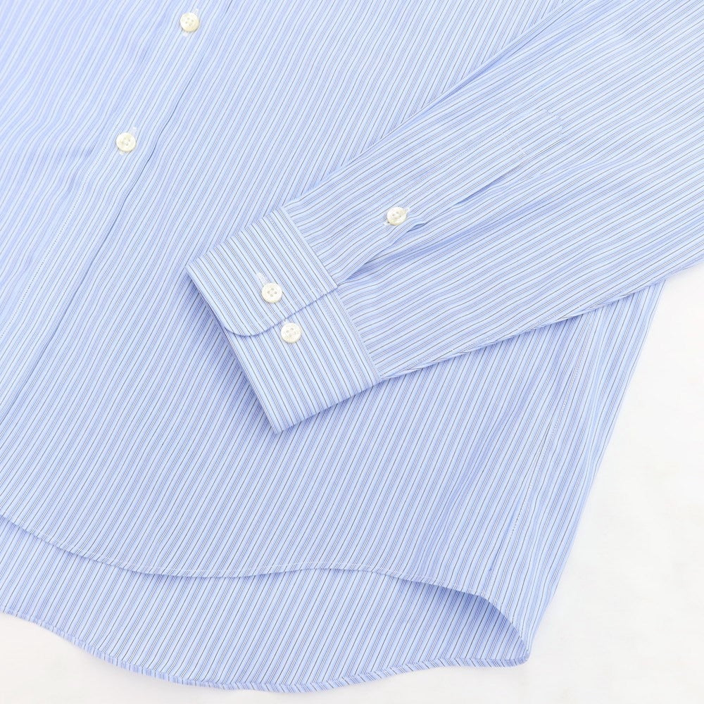 [Used] [Unused] Aquascutum Striped Dress Shirt Light Blue x Black [Size 42-80] [BLU] [S/S/A/W] [Condition Rank S] [Men&