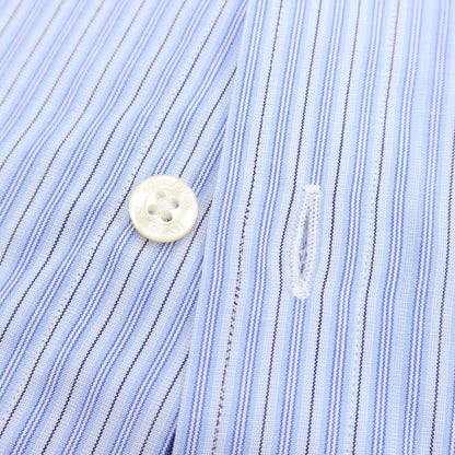 [Used] [Unused] Aquascutum Striped Dress Shirt Light Blue x Black [Size 42-80] [BLU] [S/S/A/W] [Condition Rank S] [Men&