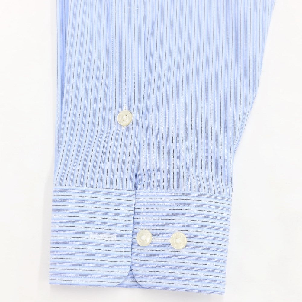 [Used] [Unused] Aquascutum Striped Dress Shirt Light Blue x Black [Size 42-80] [BLU] [S/S/A/W] [Condition Rank S] [Men&