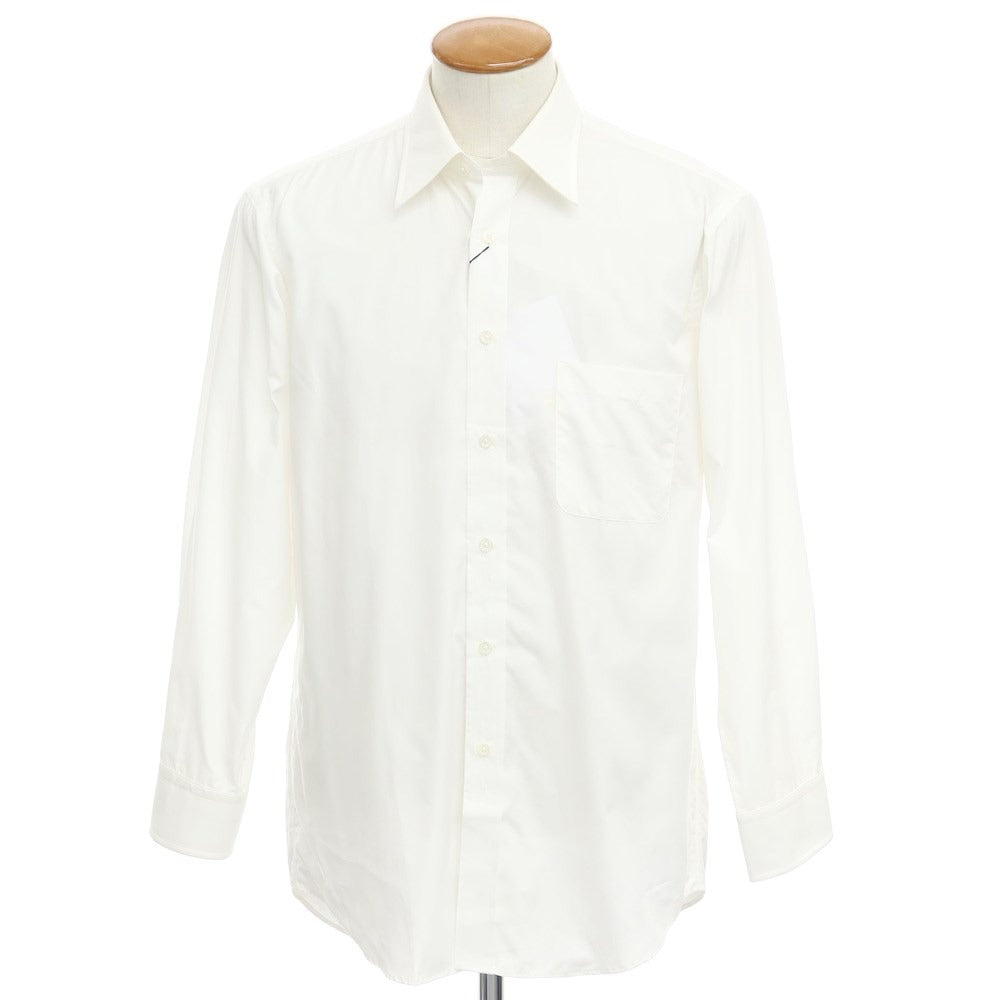 [Used] Aquascutum Broad Cotton Dress Shirt White [Size M-82 (40)] [WHT] [S/S/A/W] [Condition Rank C] [Men&
