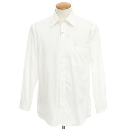 [Used] Aquascutum Broad Cotton Dress Shirt White [Size M-82 (40)] [WHT] [S/S/A/W] [Condition Rank C] [Men&