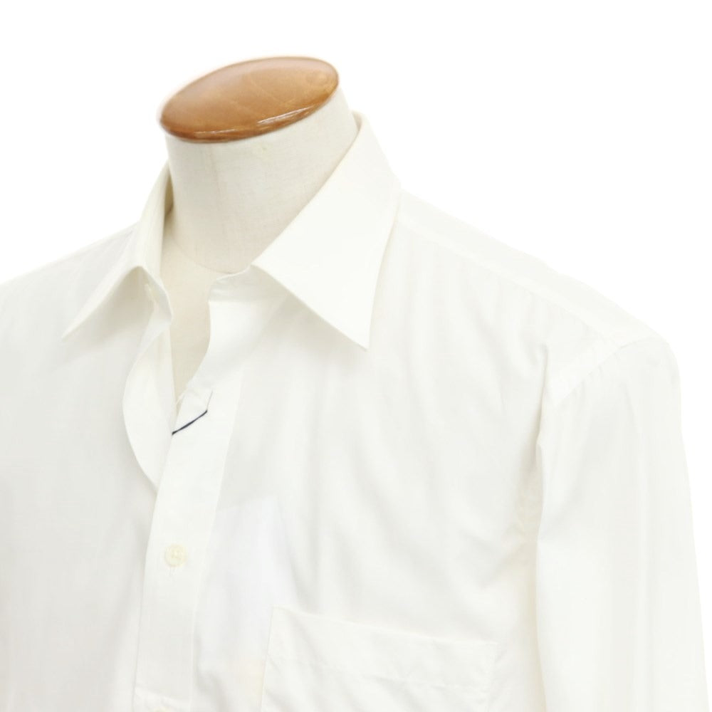 [Used] Aquascutum Broad Cotton Dress Shirt White [Size M-82 (40)] [WHT] [S/S/A/W] [Condition Rank C] [Men&