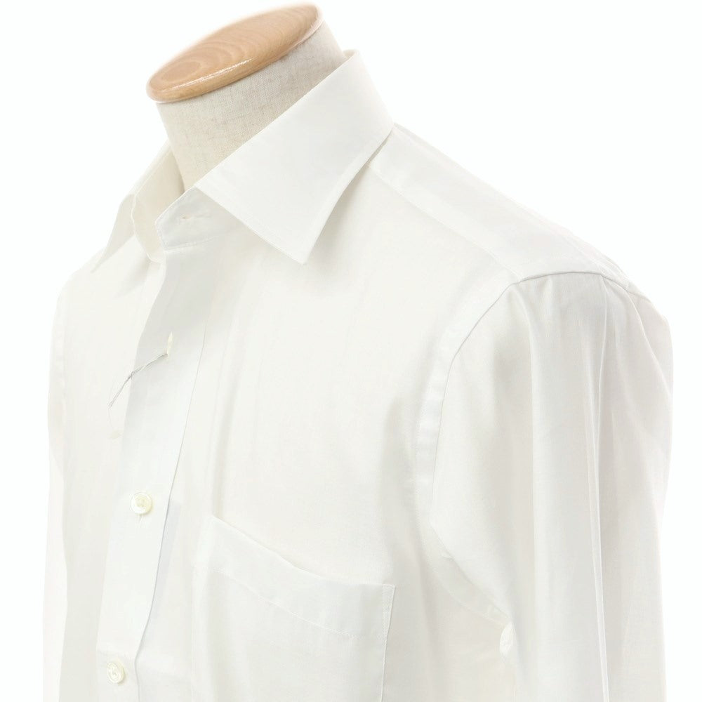 [Used] Aquascutum Broad Cotton Dress Shirt White [Size SM-80] [WHT] [S/S/A/W] [Condition Rank B] ​​[Men&