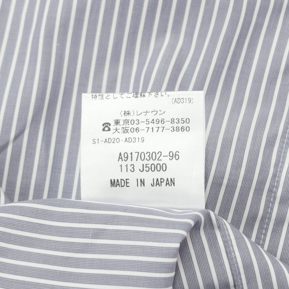 [Used] Aquascutum Striped Cleric Shirt Gray x White [Size 39-82] [GRY] [S/S/A/W] [Condition Rank B] ​​[Men&