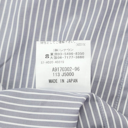 [Used] Aquascutum Striped Cleric Shirt Gray x White [Size 39-82] [GRY] [S/S/A/W] [Condition Rank B] ​​[Men&