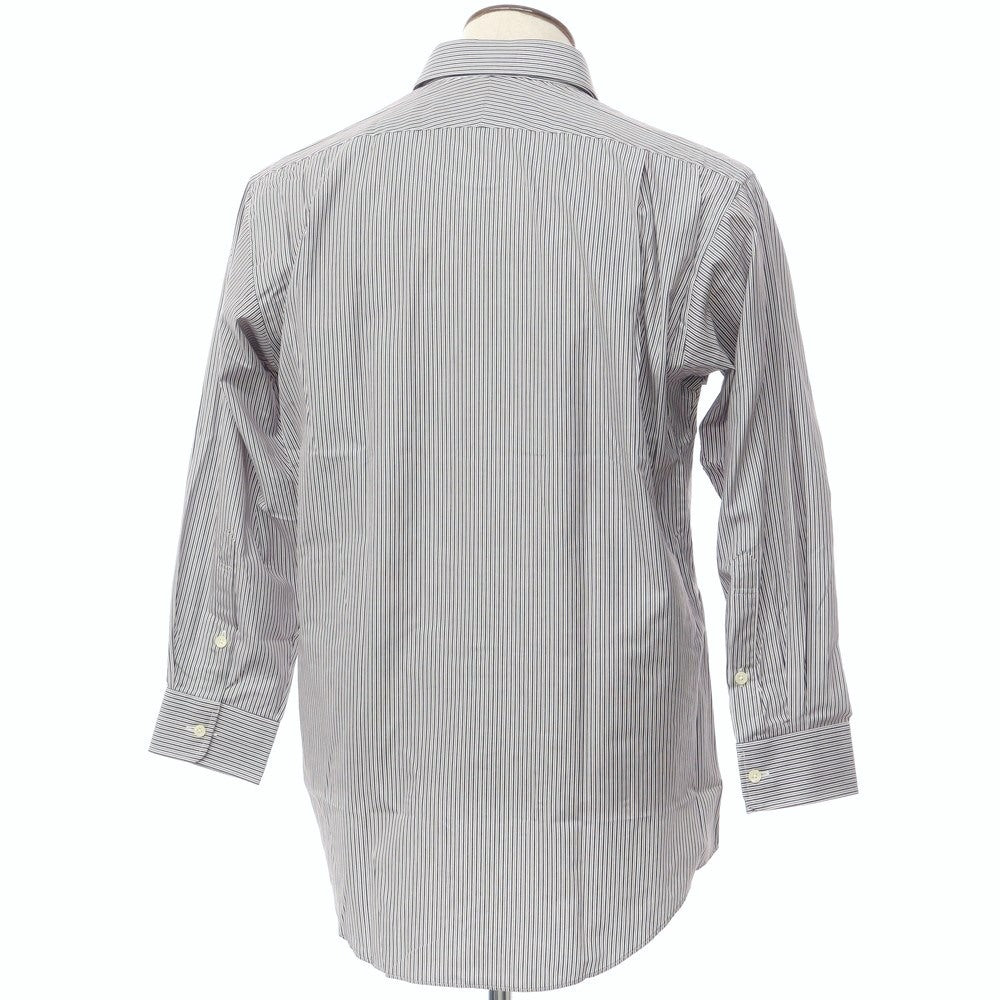 [Used] [Unused] Aquascutum Striped Dress Shirt Navy x White [Size 41-80] [NVY] [S/S/A/W] [Condition Rank S] [Men&