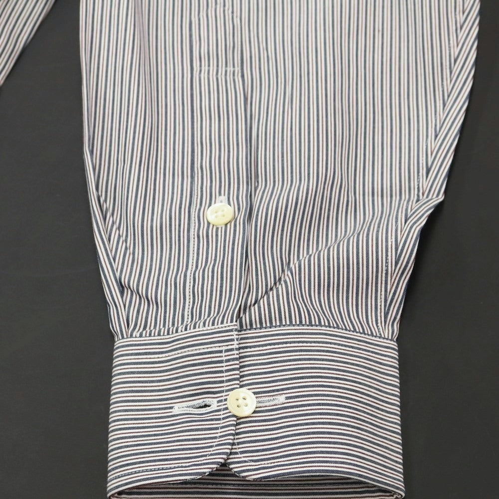 [Used] [Unused] Aquascutum Striped Dress Shirt Navy x White [Size 41-80] [NVY] [S/S/A/W] [Condition Rank S] [Men&