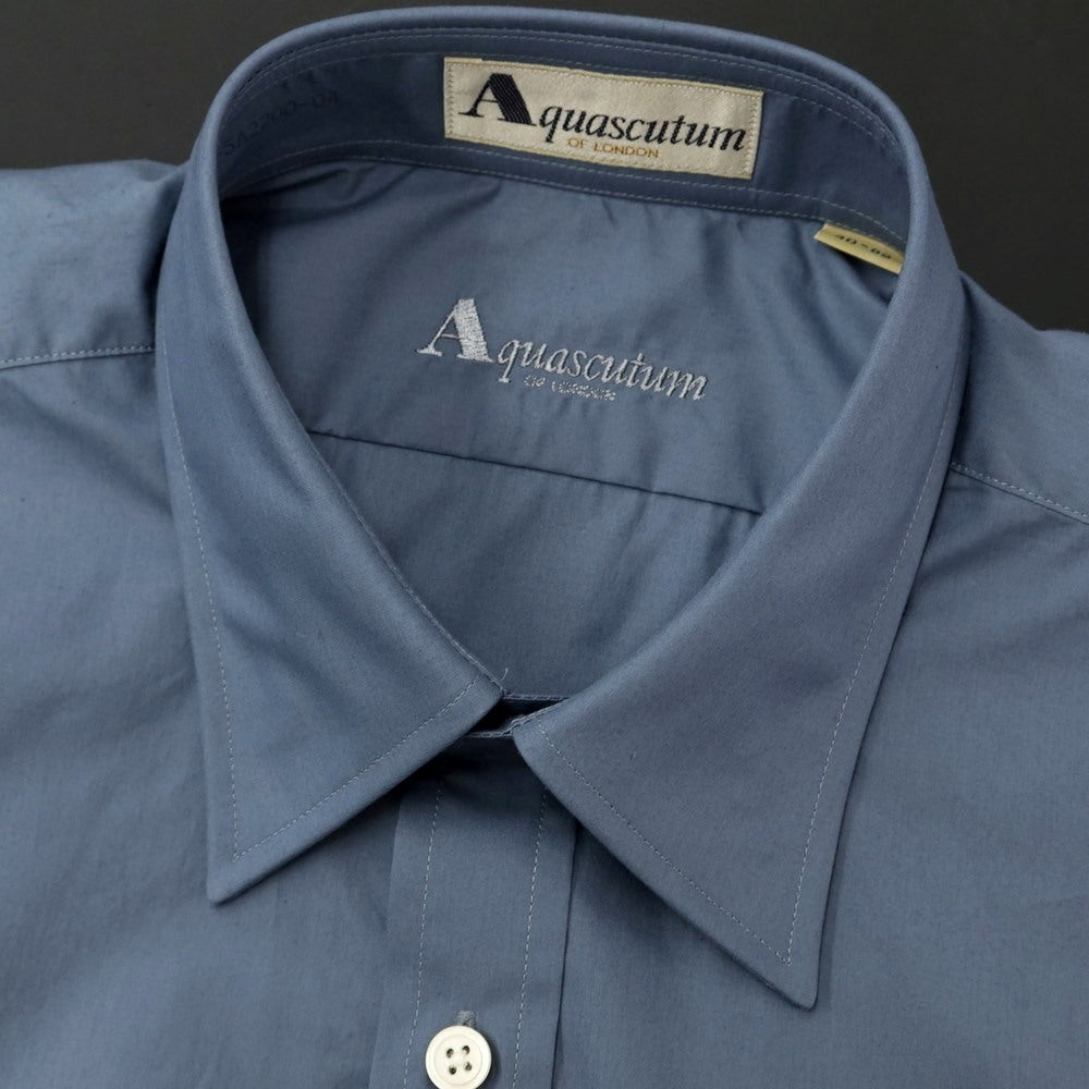 [Used] Aquascutum Cotton Casual Shirt Blue Gray [Size 40-82] [GRY] [S/S/A/W] [Condition Rank B] ​​[Men&