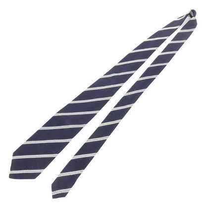 [Used] Aquascutum Striped 3-fold Silk Tie Navy x White [NVY] [S/S/A/W] [Condition Rank B] ​​[Men&