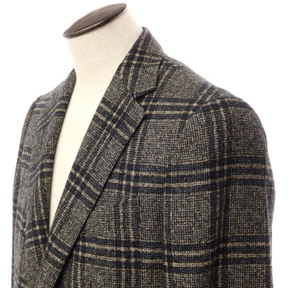 [Used] Raffaele Caruso Alpaca Cotton Check Jacket Navy x Beige [Size 54] [NVY] [A/W] [Condition Rank B] ​​[Men&