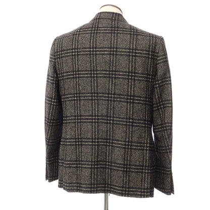 [Used] Raffaele Caruso Alpaca Cotton Check Jacket Navy x Beige [Size 54] [NVY] [A/W] [Condition Rank B] ​​[Men&