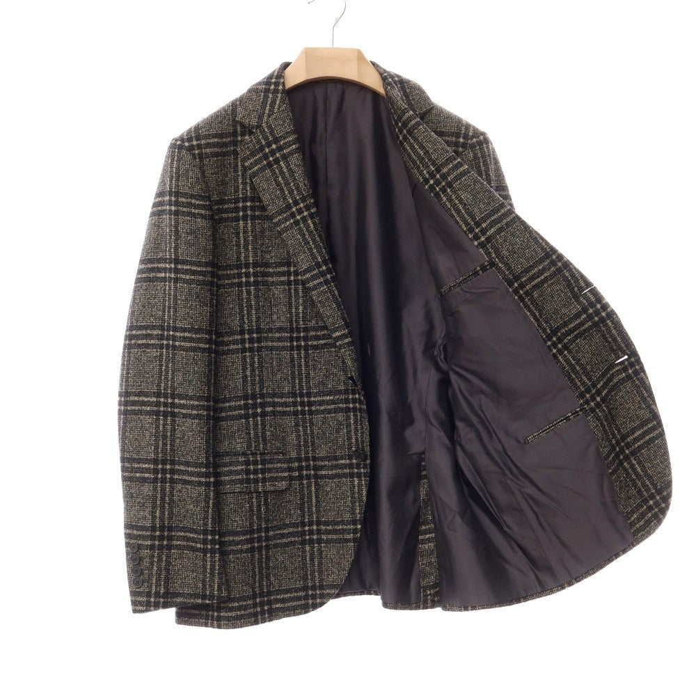 [Used] Raffaele Caruso Alpaca Cotton Check Jacket Navy x Beige [Size 54] [NVY] [A/W] [Condition Rank B] ​​[Men&