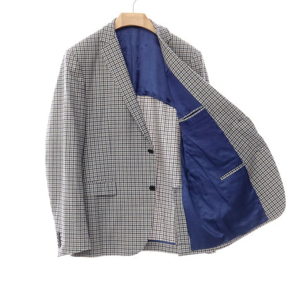 [Used] Raffaele Caruso CARUSO Raffaele Caruso Stretch Wool Check Jacket Ivory x Navy x Light Blue [Size 54] [BLU] [A/W] [Condition Rank C] [Men&