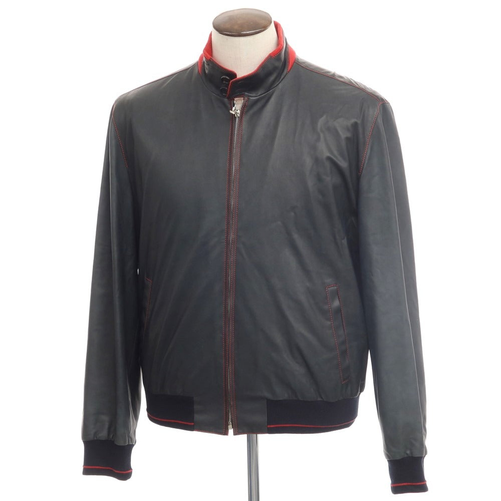 [Used] Eddy Monetti EDDY MONETTI reversible leather swing top blouson grayish dark navy x red [size 54] [NVY] [A/W] [Condition rank C] [Men&